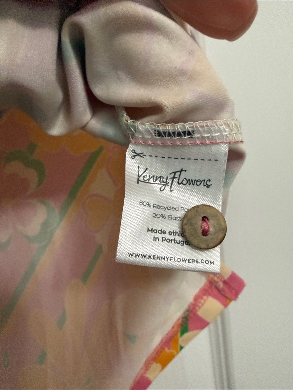 Kenny Flowers Pink Floral Sleeveless Collared Top - Picture 3 of 5
